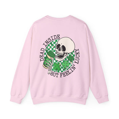 St Patrick's Day Sweatshirt, Saint Paddy's Day Shirt, Lucky Sweatshirt, Skull Sweatshirt , Skeleton, Shamrock Shirt