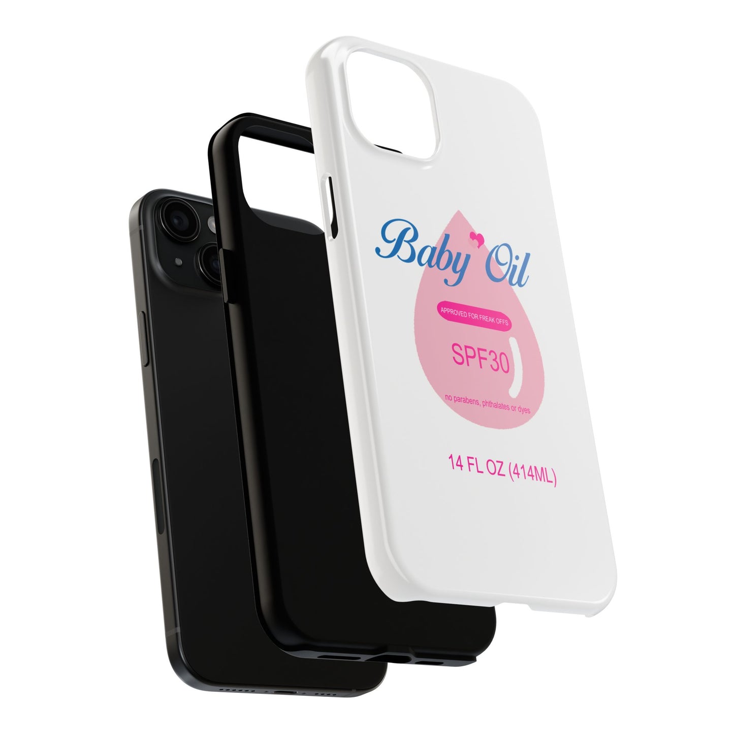 Funny Baby Oil Tough iPhone and Samsung Cases