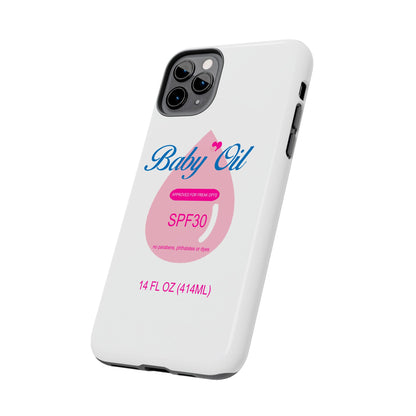 Funny Baby Oil Tough iPhone and Samsung Cases