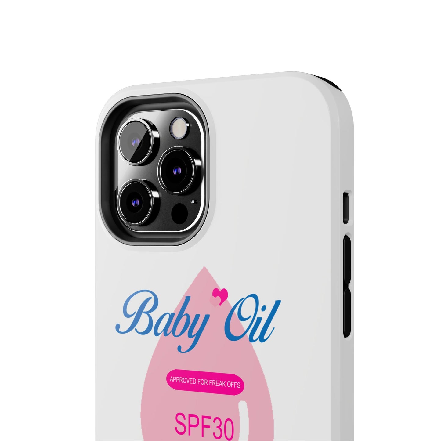 Funny Baby Oil Tough iPhone and Samsung Cases