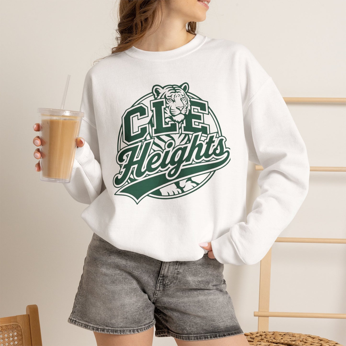 CLE Heights Tiger Crewneck Sweatshirt