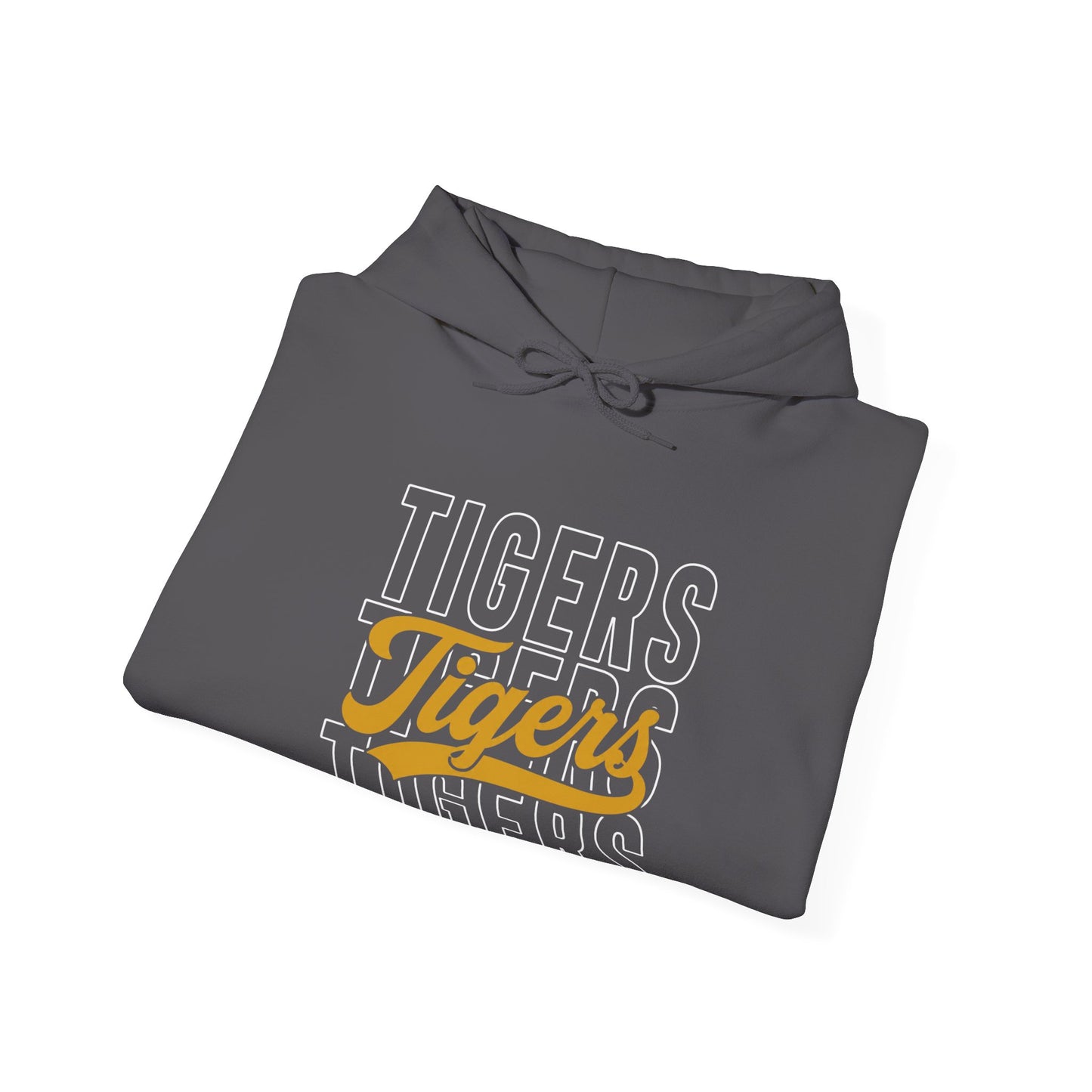 Tigers Script Hoodie — Vintage Retro Sports Team Sweatshirt