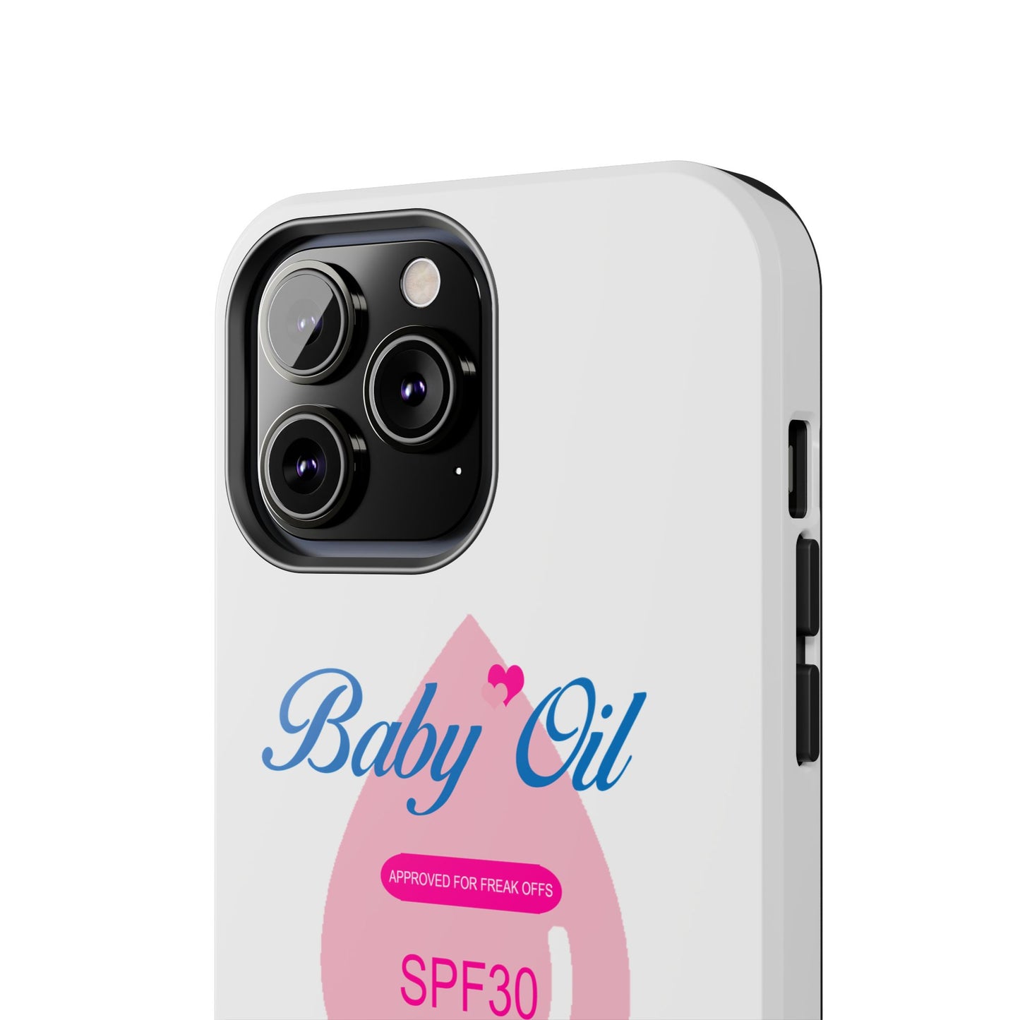 Funny Baby Oil Tough iPhone and Samsung Cases