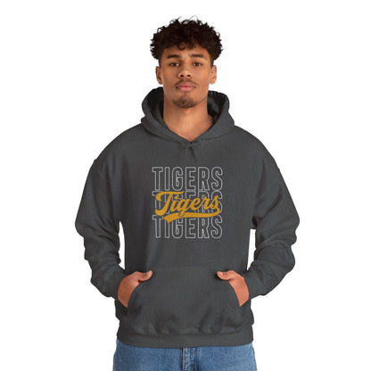 Tigers Script Hoodie — Vintage Retro Sports Team Sweatshirt