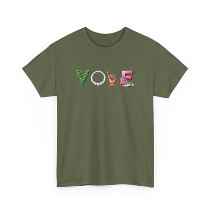 Vote Pink and Green Kamala Harris Presidential Election Shirt 2024