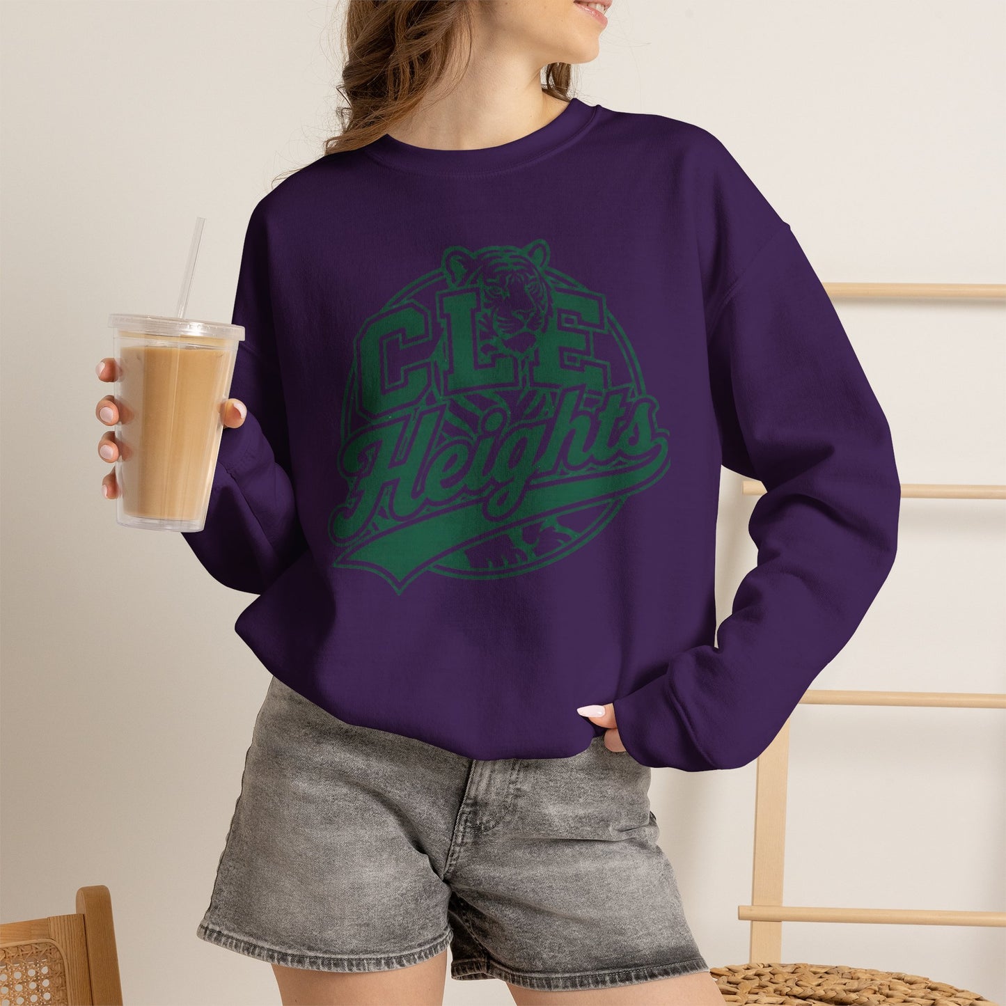 CLE Heights Tiger Crewneck Sweatshirt