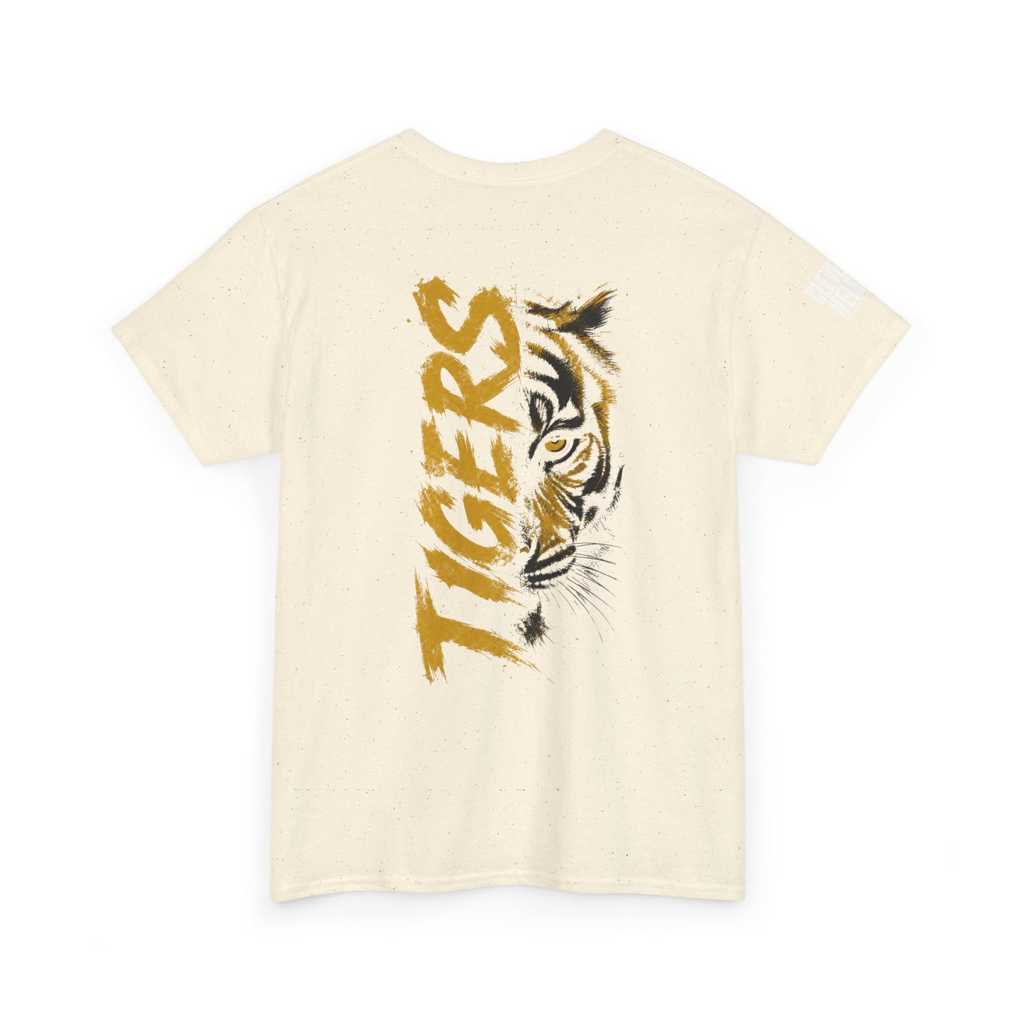 T-Shirt — 'TIGERS' Vertical Tiger Eye Graphic Back Print