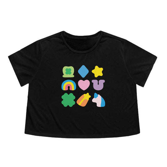 Lucky Charm Crop Top, St. Patrick's Day Baby Tee, Cute Cropped Tee For St Pattys Day Celebration