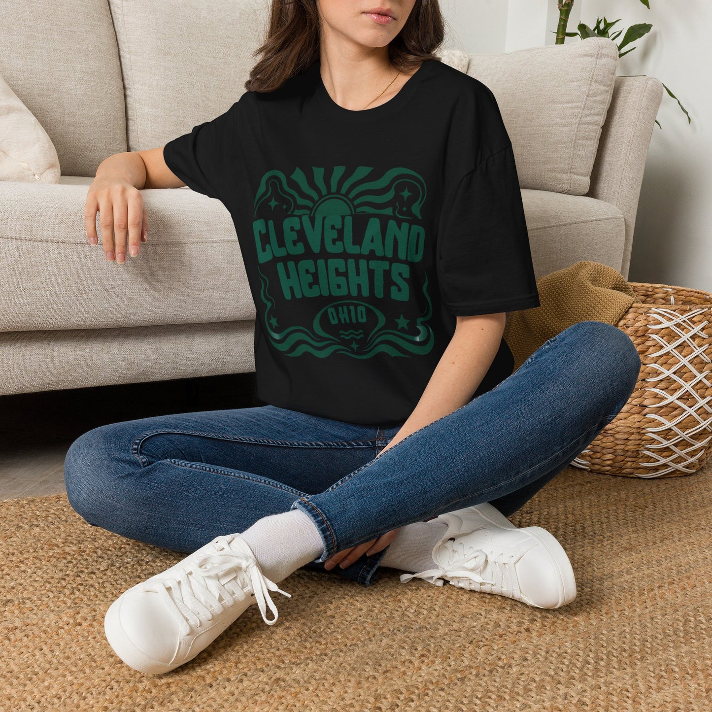 Cleveland Heights T-Shirt — Retro Sunwave City Graphic Tee