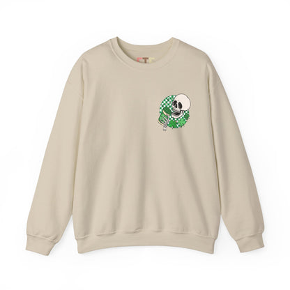 St Patrick's Day Sweatshirt, Saint Paddy's Day Shirt, Lucky Sweatshirt, Skull Sweatshirt , Skeleton, Shamrock Shirt