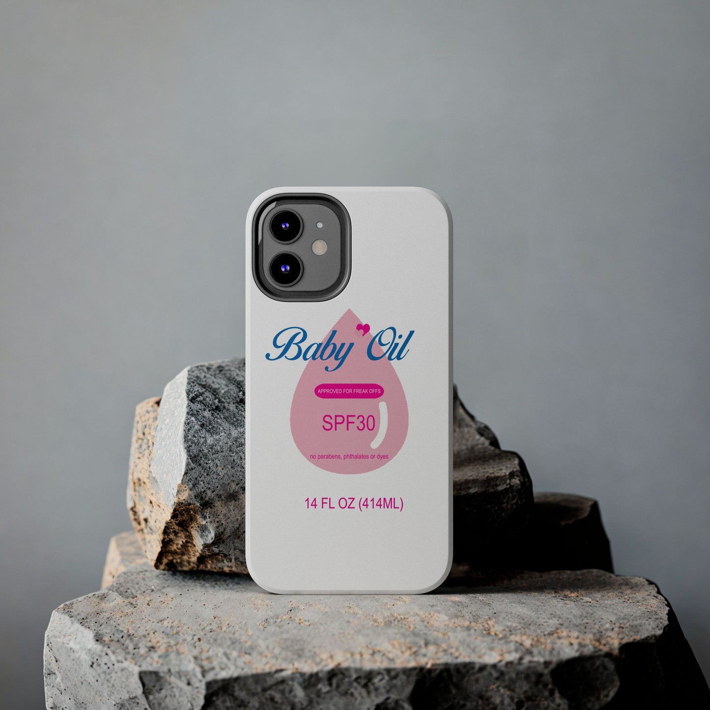 Funny Baby Oil Tough iPhone and Samsung Cases