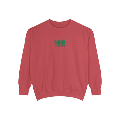 Cleveland Heights Green Script Embroidered Comfort Colors Sweatshirt