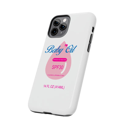 Funny Baby Oil Tough iPhone and Samsung Cases