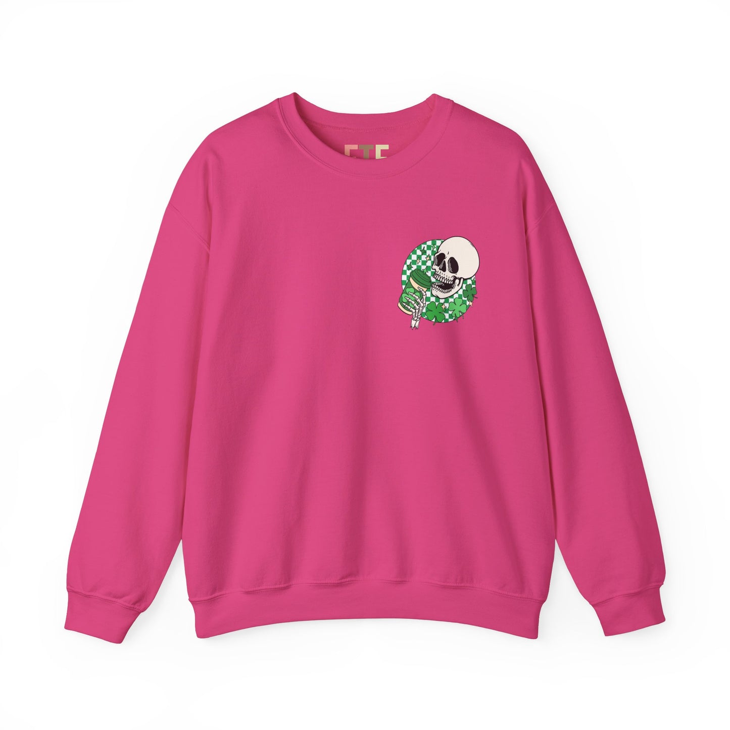 St Patrick's Day Sweatshirt, Saint Paddy's Day Shirt, Lucky Sweatshirt, Skull Sweatshirt , Skeleton, Shamrock Shirt