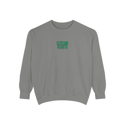 Cleveland Heights Green Script Embroidered Comfort Colors Sweatshirt