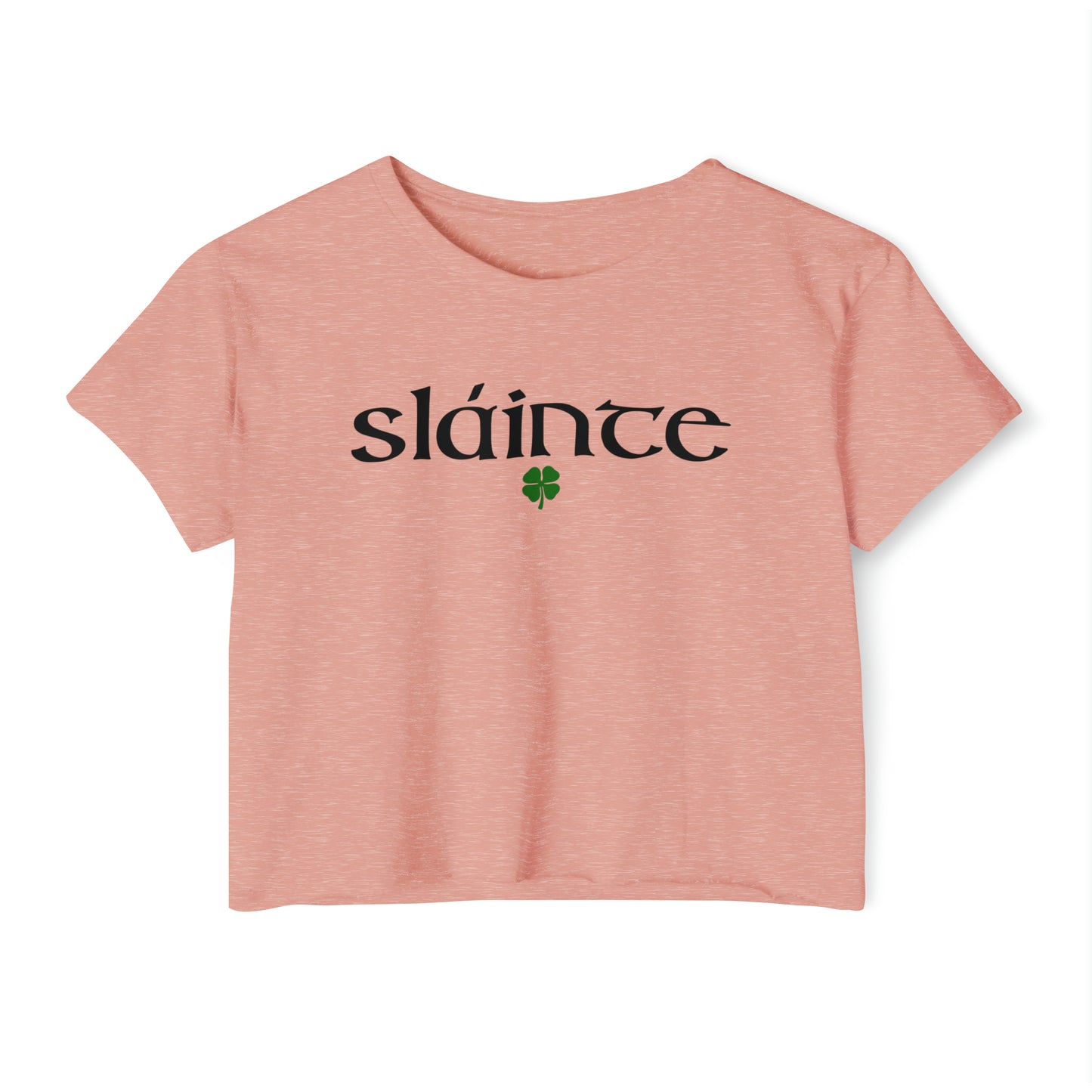 Slainte St. Patricks Day Crop Top Women