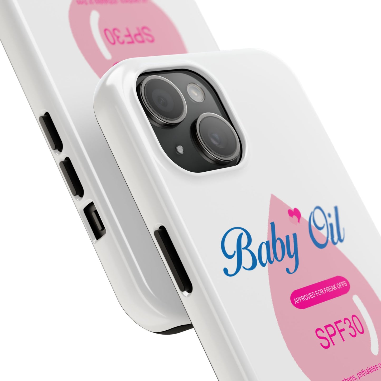 Funny Baby Oil Tough iPhone and Samsung Cases