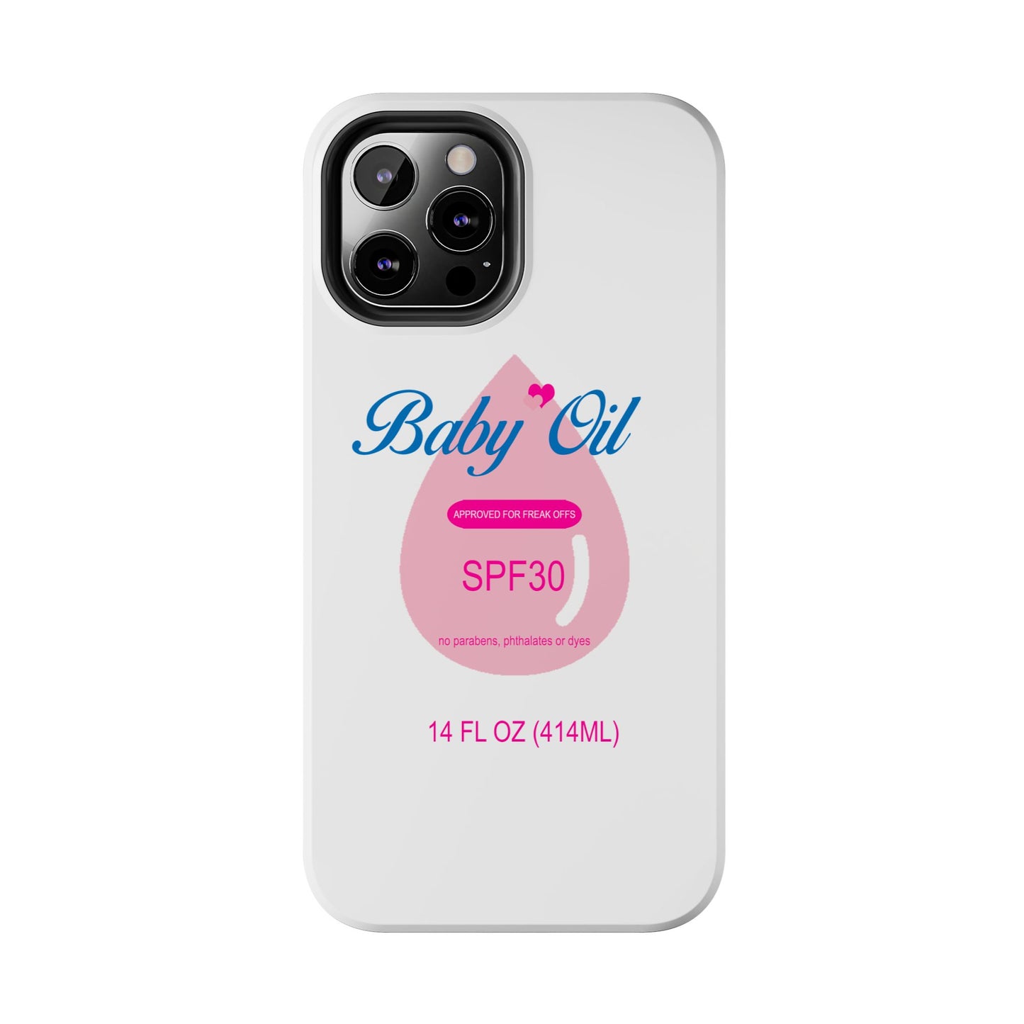 Funny Baby Oil Tough iPhone and Samsung Cases