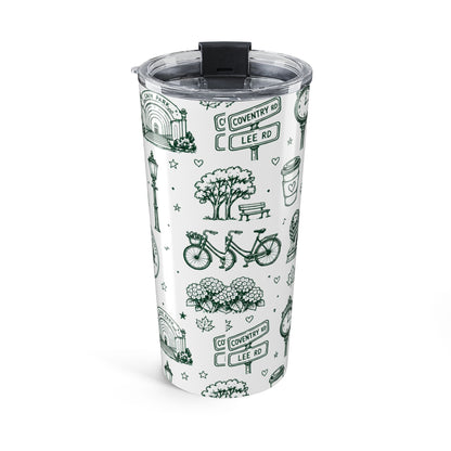 Cleveland Heights 20oz Tumbler — Illustrated City Landmark Travel Mug