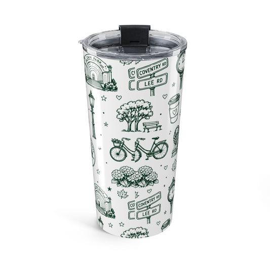 Cleveland Heights 20oz Tumbler — Illustrated City Landmark Travel Mug