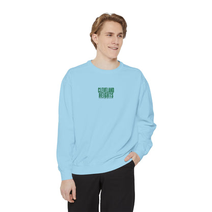 Cleveland Heights Green Script Embroidered Comfort Colors Sweatshirt