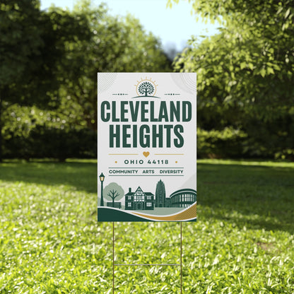 Cleveland Heights Yard Sign — Community, Diversity & Togetherness Pride Design