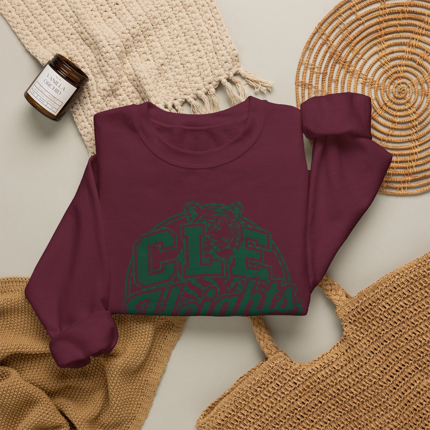 CLE Heights Tiger Crewneck Sweatshirt