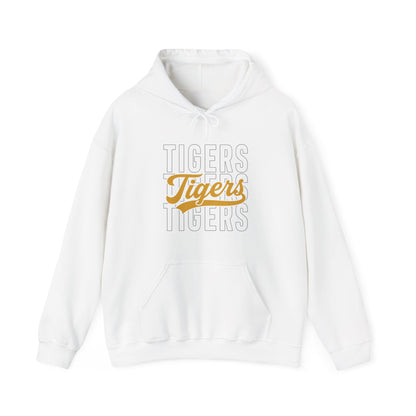 Tigers Script Hoodie — Vintage Retro Sports Team Sweatshirt