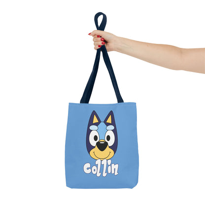 Bluey Inspired Personalized Trick or Treat Tote Bag