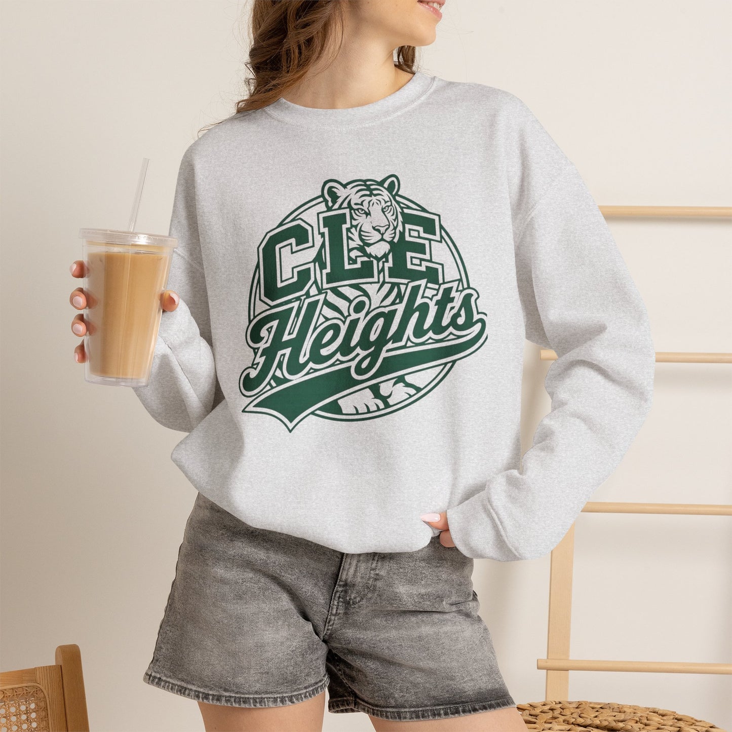 CLE Heights Tiger Crewneck Sweatshirt