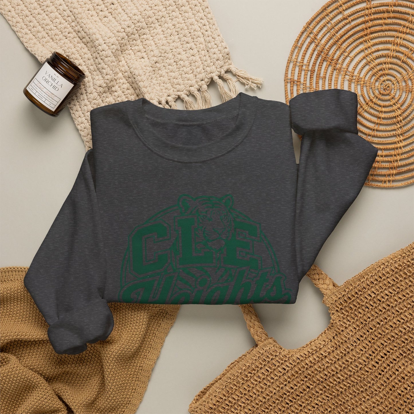 CLE Heights Tiger Crewneck Sweatshirt