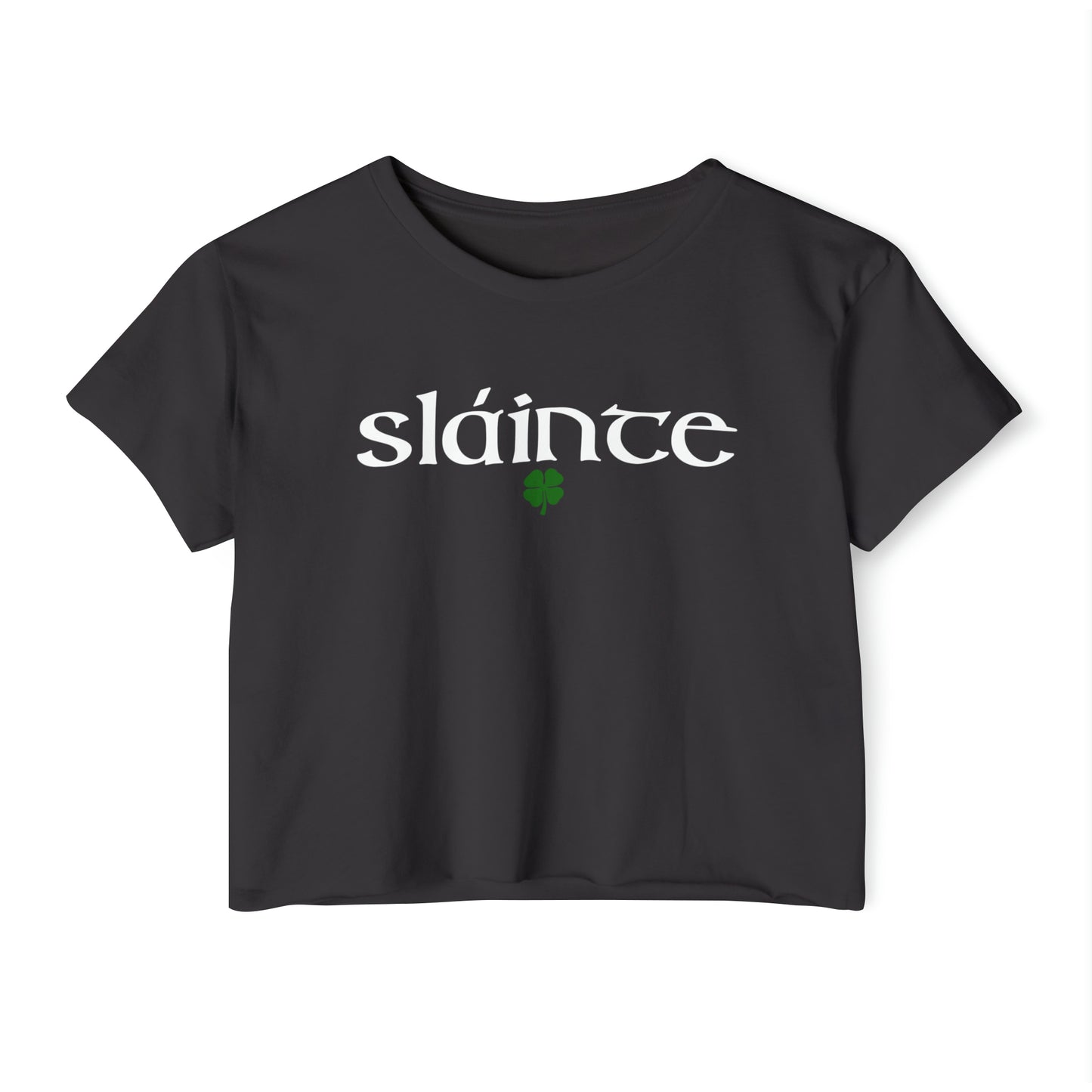 Slainte St. Patricks Day Crop Top Women