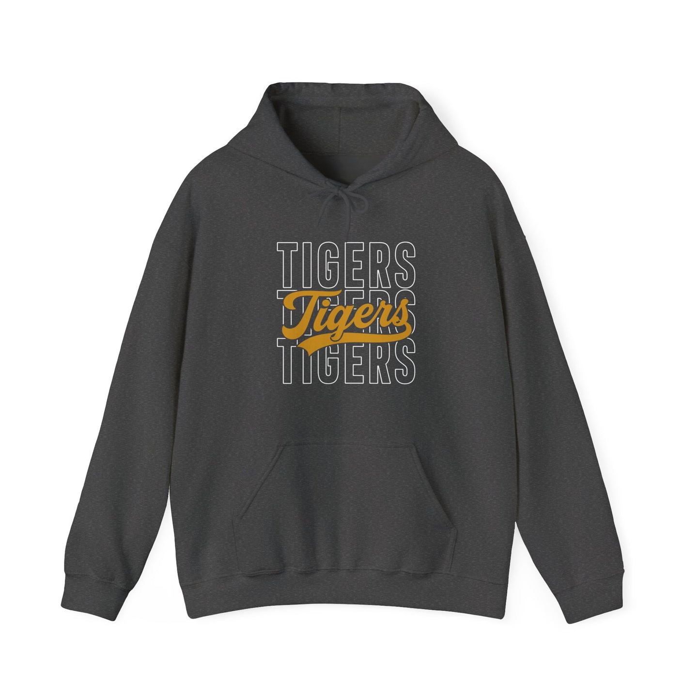 Tigers Script Hoodie — Vintage Retro Sports Team Sweatshirt