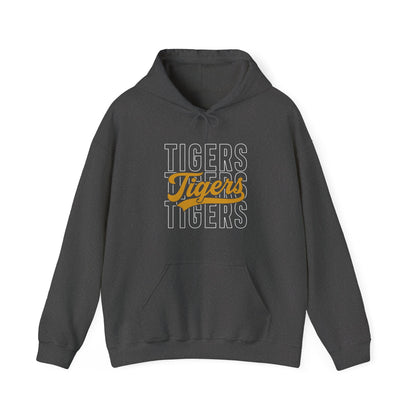 Tigers Script Hoodie — Vintage Retro Sports Team Sweatshirt