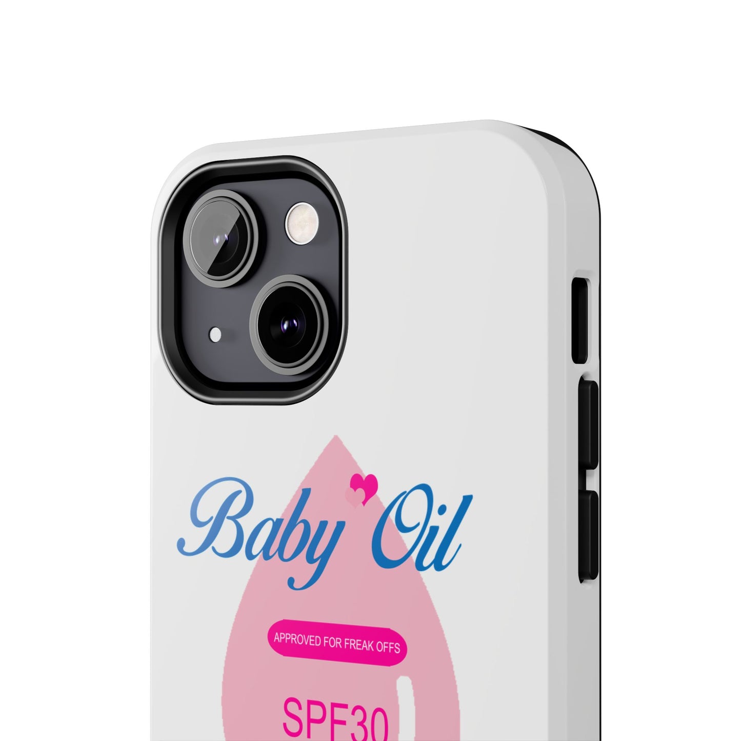 Funny Baby Oil Tough iPhone and Samsung Cases