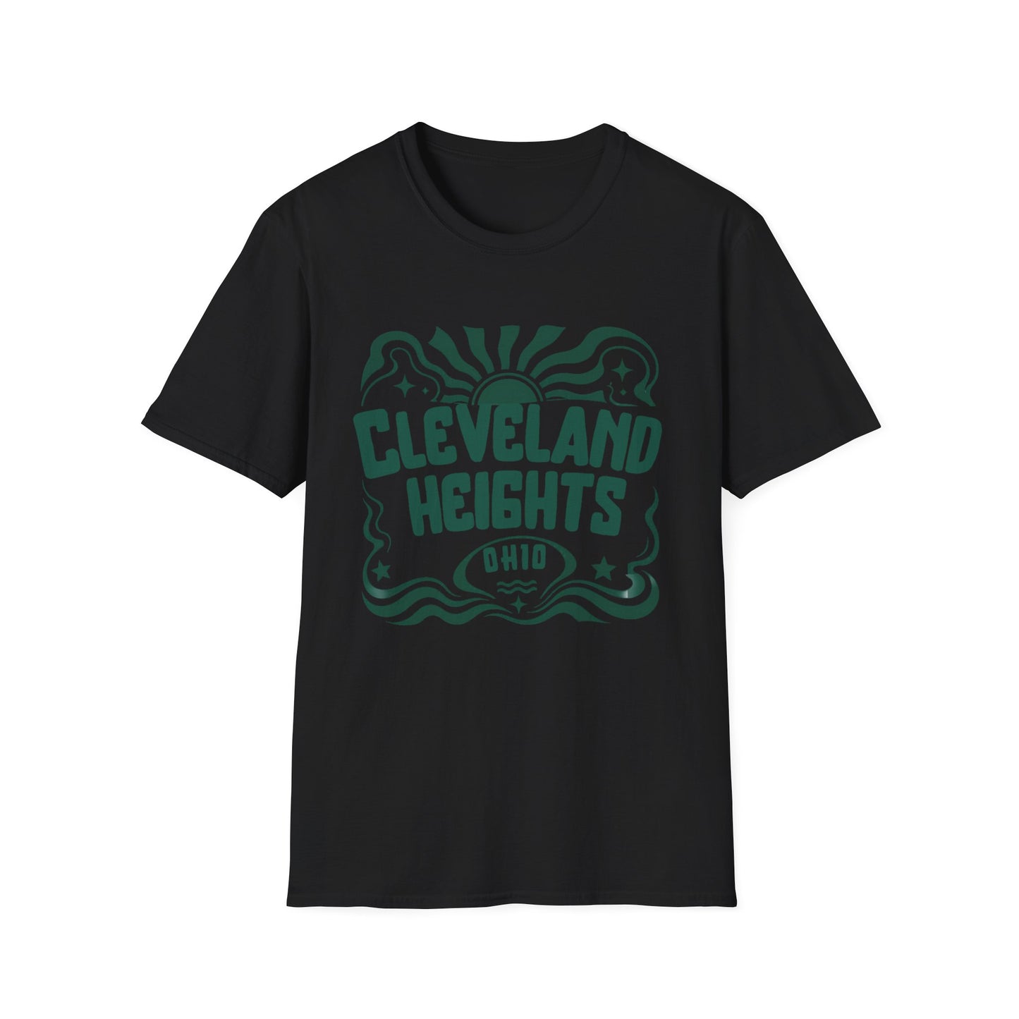 Cleveland Heights T-Shirt — Retro Sunwave City Graphic Tee