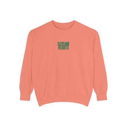Cleveland Heights Green Script Embroidered Comfort Colors Sweatshirt