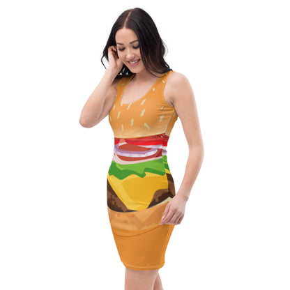 Cheeseburger Bodycon dress