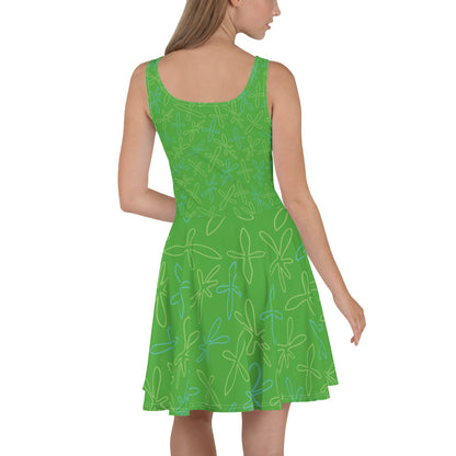 Disgust Inside Out Inspired Skater Dress