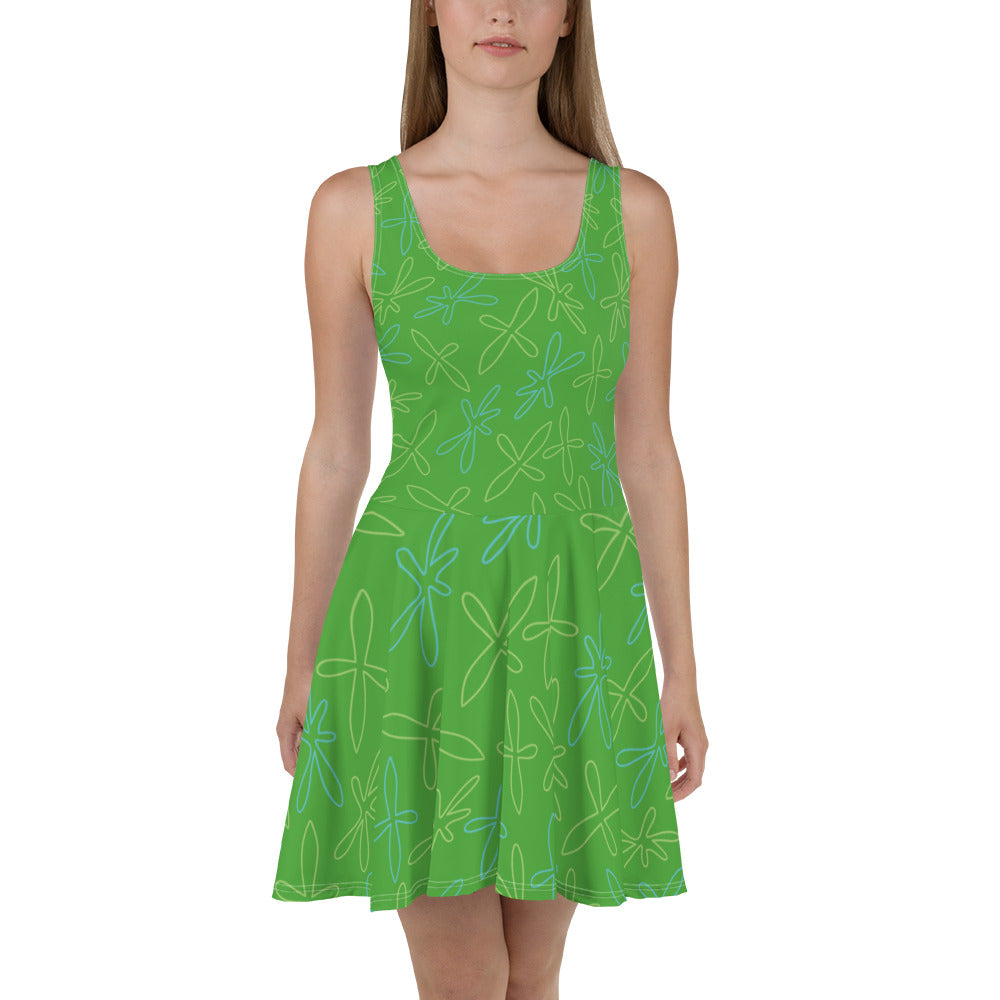 Disgust Inside Out Inspired Skater Dress