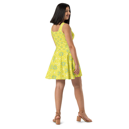 Joy Inside Out Inspired Yellow Flower Dress