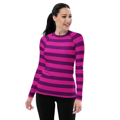 Cheshire Cat Pink Striped Halloween Costume Women