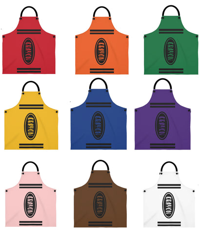 Crayon Aprons Adutls