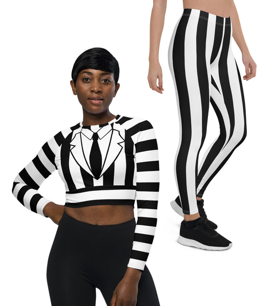 Sexy Beetle Juice Crop Top Halloween Costumes For Women