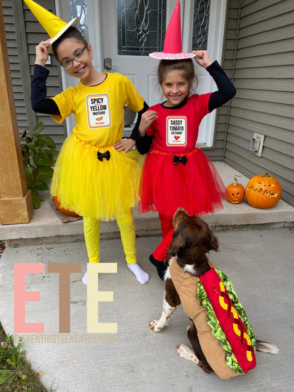 Condiment Halloween Costumes For Kids : Ketchup, Mustard, Relish