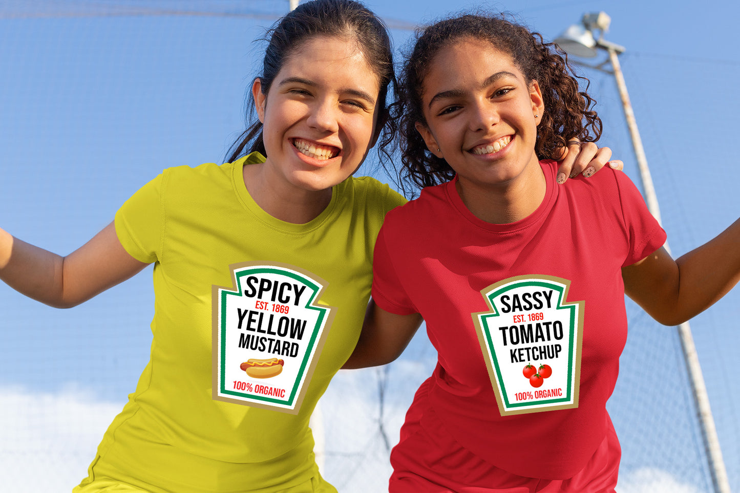 Condiment Group Halloween T-Shirt Costumes