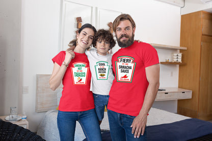 Condiment Group Halloween T-Shirt Costumes