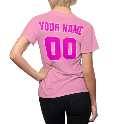 Custom Softball Shirts Women - Pink and Hot Pink