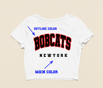 Custom College Merch Crop Top