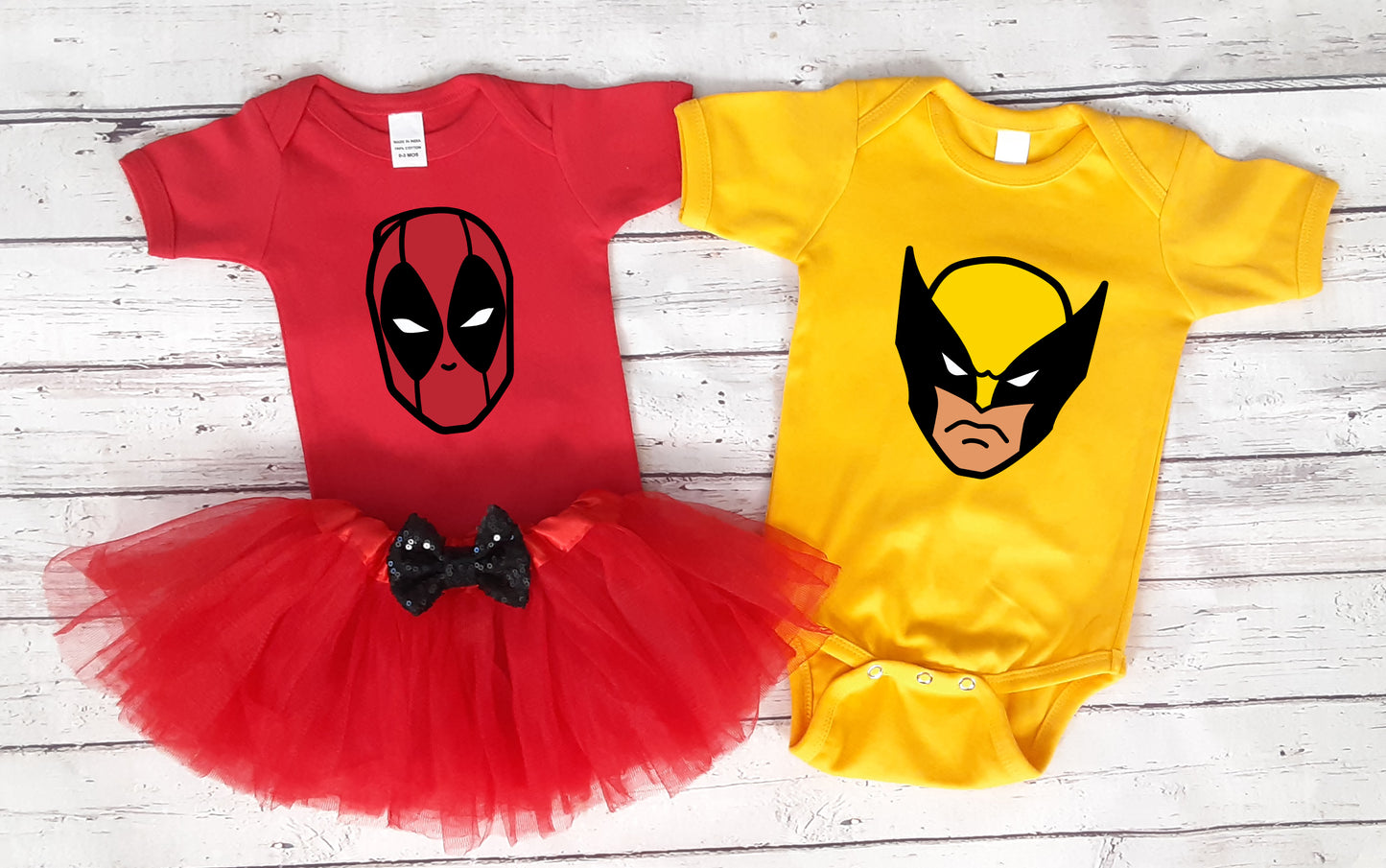 Wolverine and Deadpool Inspired Costumes For Kids (Baby and Toddlers)